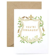 Title: You're Engaged Crest Engagement Card