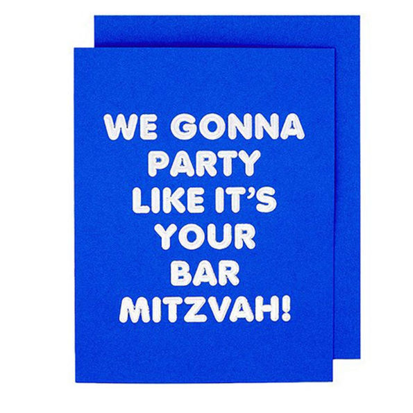 Party Like It's Your Bar Mitzvah Greeting Card