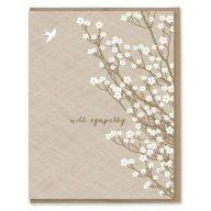 Title: White Blossoms Sympathy Card