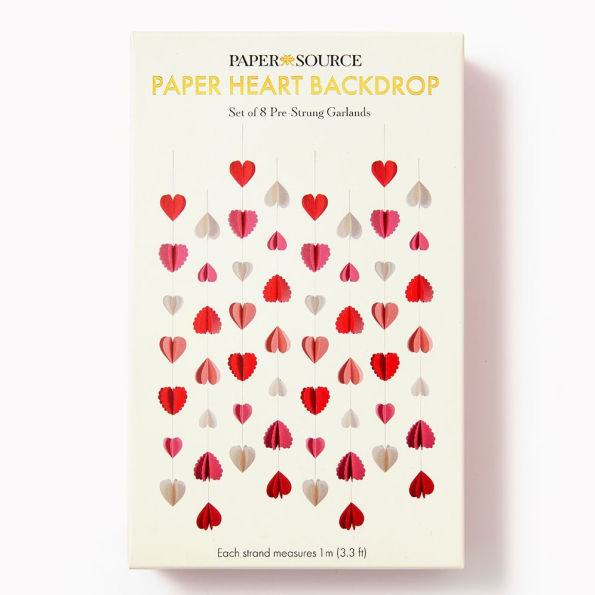 Heart Back Drop Set of 8