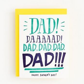 Yelling Dad Father's Day Card