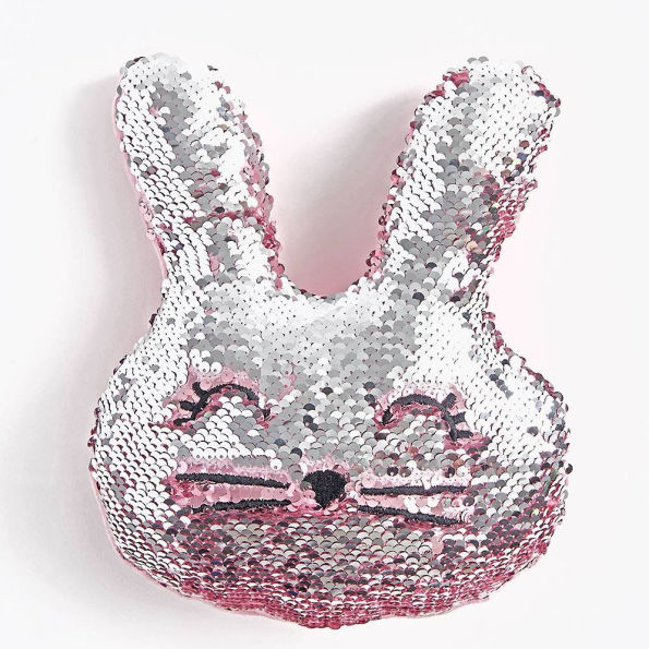 Sequin Bunny Pillow