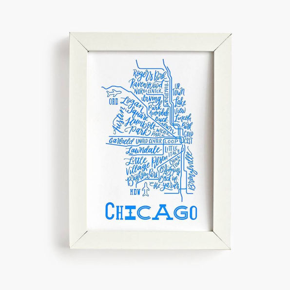 Chicago Train Line Art Print