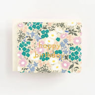 Title: Scalloped Floral Birthday Card