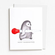 Title: Penguin Thanksgiving Card