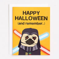 Title: Pug Halloween Greeting Card