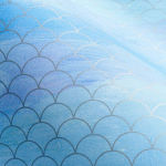 Alternative view 1 of Silver Mermaid Scales Wrapping Paper