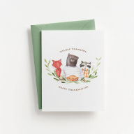 Title: Wildly Thankful Woodland Animals Card