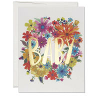 Title: Floral Wreath Baby Card