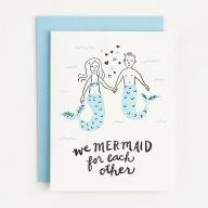 Title: Mermaid For Each Other Love Card