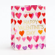 Title: Happy Valentine's Day Heart Print Small Bag