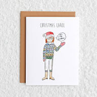 Title: Christmas Carol Greeting Card