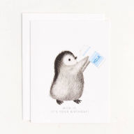 Title: Milk It Penguin Birthday Card