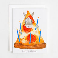 Title: Pizza Bunny Birthday Card