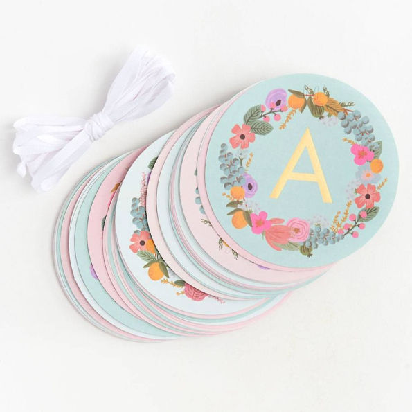 Garden Party Letter Garland