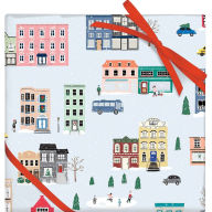 Title: Snowy City Flat Wrap