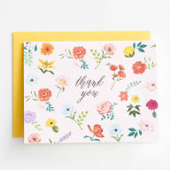 Title: Colorful Floral Thank You Card