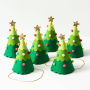 Felt Christmas Tree Party Hats S/8