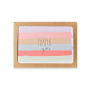 Watercolor Stripes Thank You Card Set