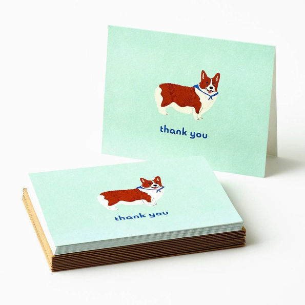 Corgi Thank You Card Set