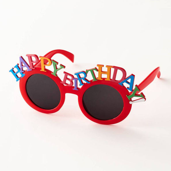 Red Happy Birthday Sunglasses