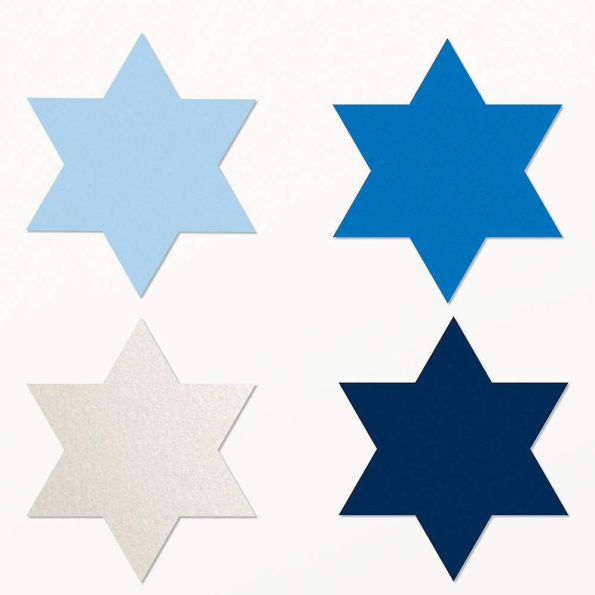 Assorted Festive Hanukkah Star 5.5