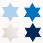 Assorted Festive Hanukkah Star 5.5