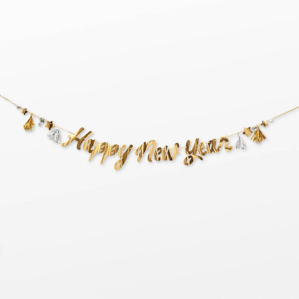 Happy New Year Tassel Banner