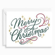 Title: XMAS LUXE LTP/FOIL A2 Merry Christmas Script FLD S/10