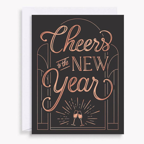 Art Deco New Year Card Set