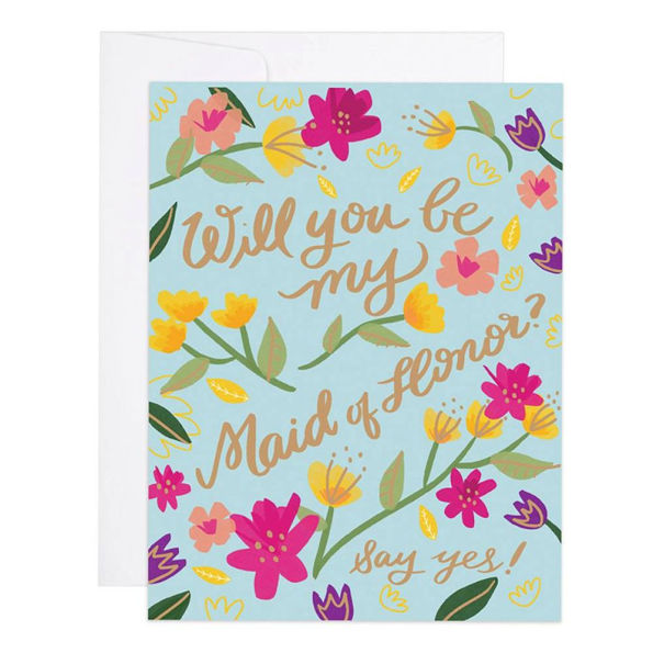 Will You Be My Maid Of Honor Greeting Card