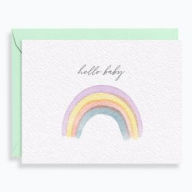 Title: BABY OFF A2 Hello Baby Watercolor Rainbow FLD