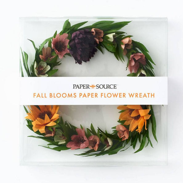 Fall Blooms Paper Wreath