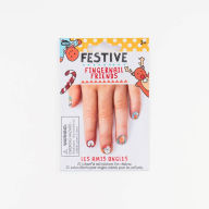 Title: Festive Holiday Fingernail Friends