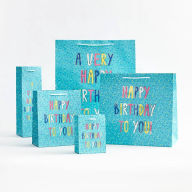 Title: Happy Birthday Bright Confetti Wine Bag