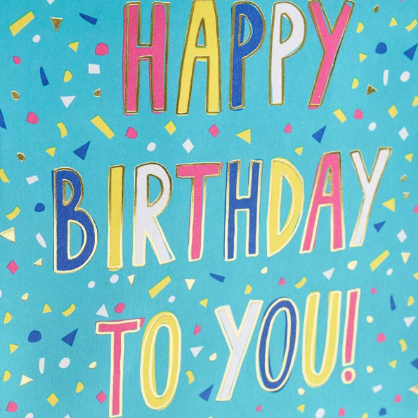 Medium Happy Birthday Bright Confetti Gift Bag