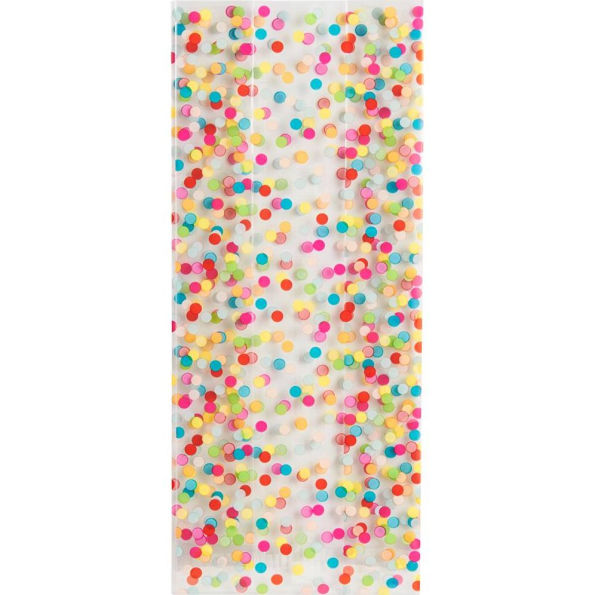 Multi Confetti Dot Cellophane Bags