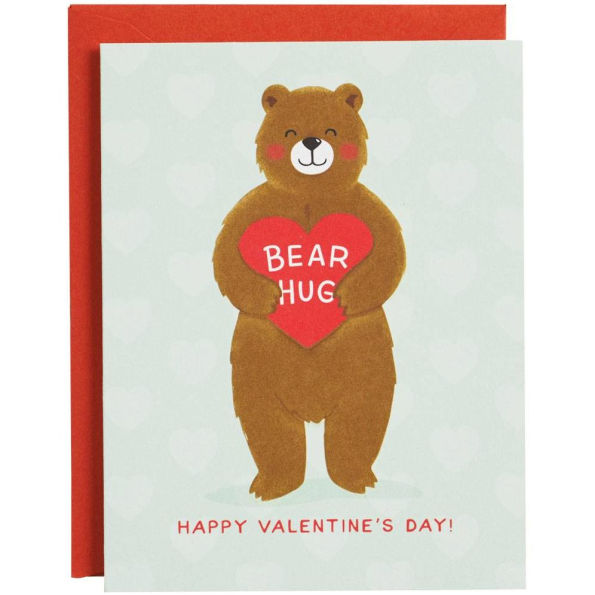 Bear Hug Valentine's Day Card