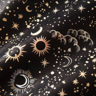 Title: Sun Moon Star, Black/Metallic Fine Paper