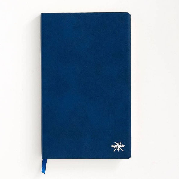 Navy Paper Wasp Lined Journal