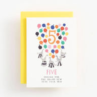 Title: Five Cheers Birthday Card