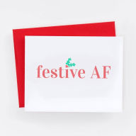 Title: Bold Statement Festive Christmas Card