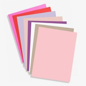 Rosy Multi-Color Card Stock 8.5