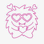 Love Monster Stamp