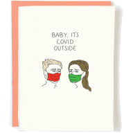 Title: Baby It's Covid Outside Holiday Card