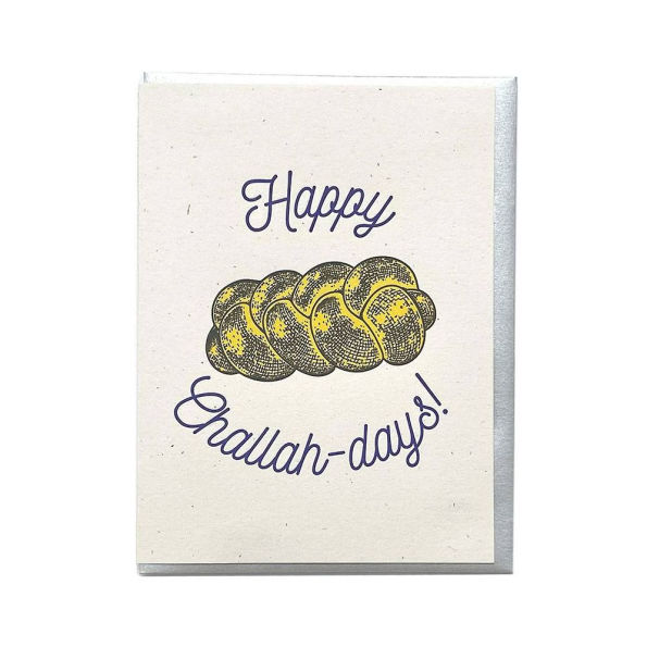 Happy Challah Days Hanukkah Card