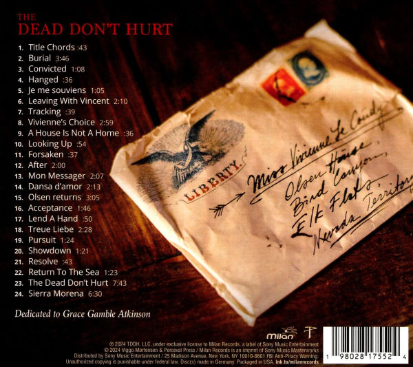 The Dead Don't Hurt [Music From the Movie]