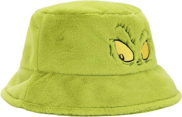 Dr. Seuss The Grinch Faux Fur Bucket Hat