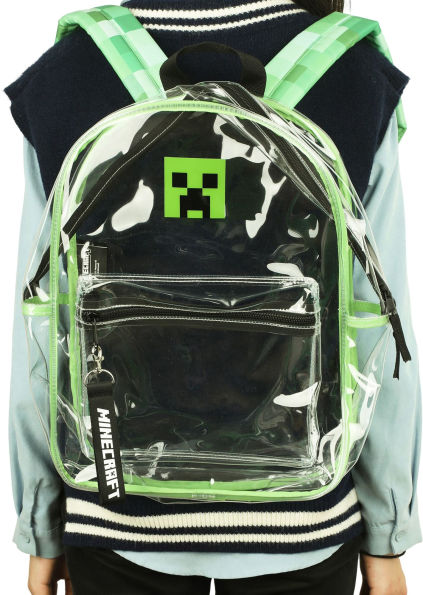 Minecraft Clear Backpack with Utility Pocket