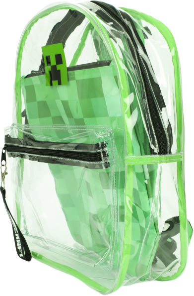 Minecraft Clear Backpack with Utility Pocket
